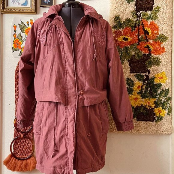 American Vintage | Jackets u0026 Coats | Vintage 8s Mauve Winter Coat | Poshmark